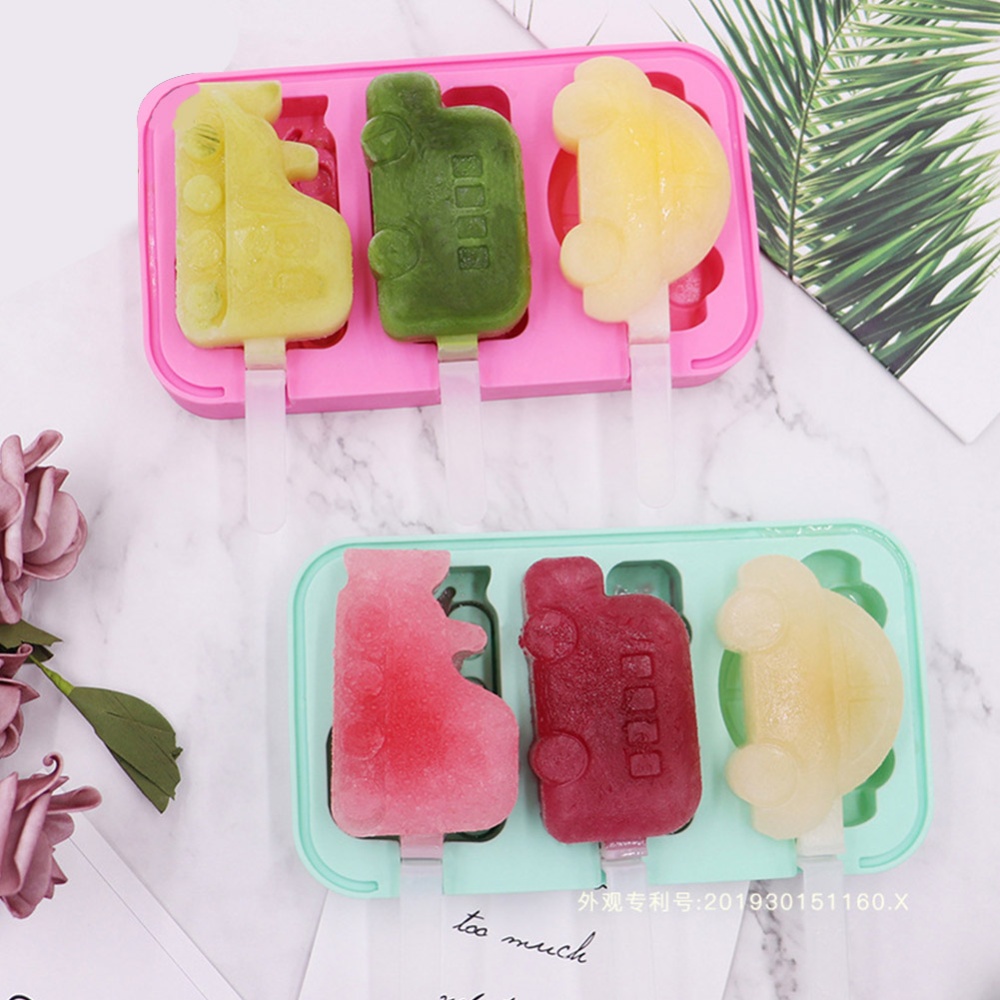 Cartoon Ice Cream Mold Diy Silicone Maker Mould Kitchen Accessories random_Baby tiger - Image 3