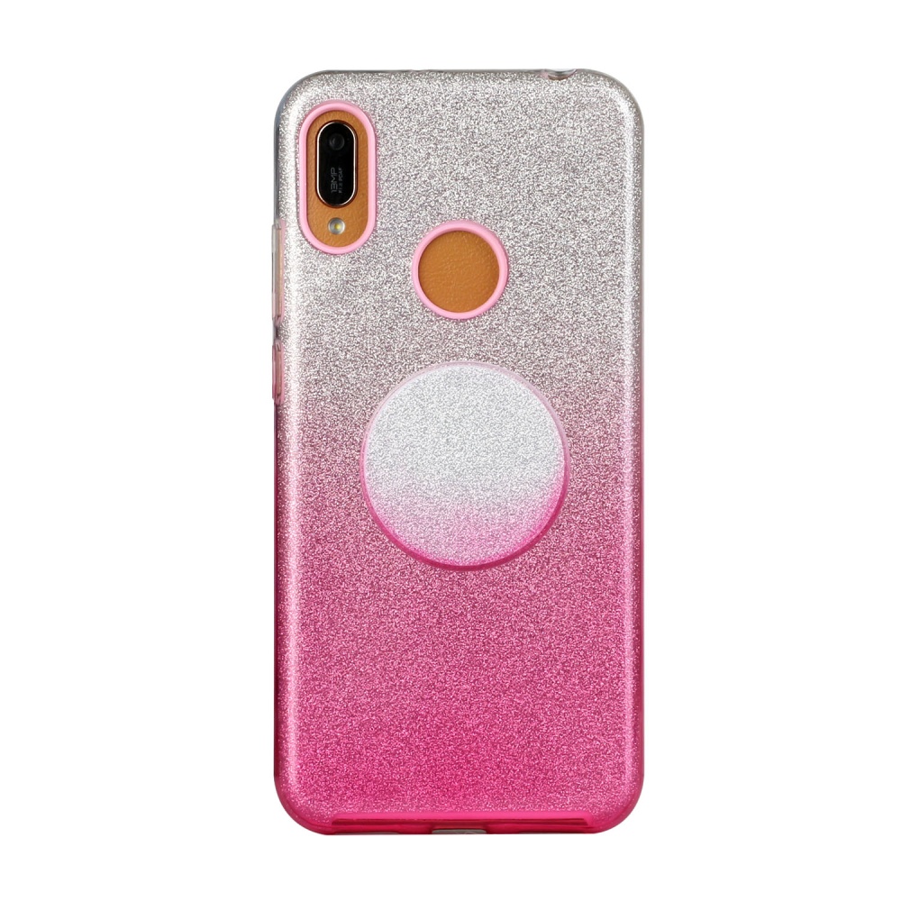 for HUAWEI P20 LITE/P30 LITE/P40 LITE/Nova6SE/Nova 7i Phone Case Gradient Color Glitter Powder Cover with Airbag Bracket yellow - Image 2