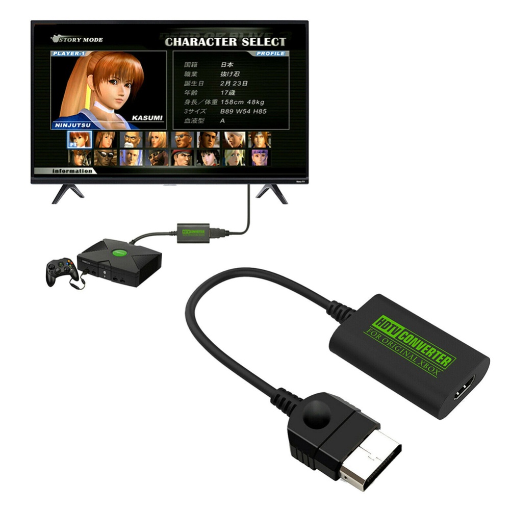 For Xbox Console To Hdmi-compatible Cable Adapter Connect Hdtv Black - Image 2