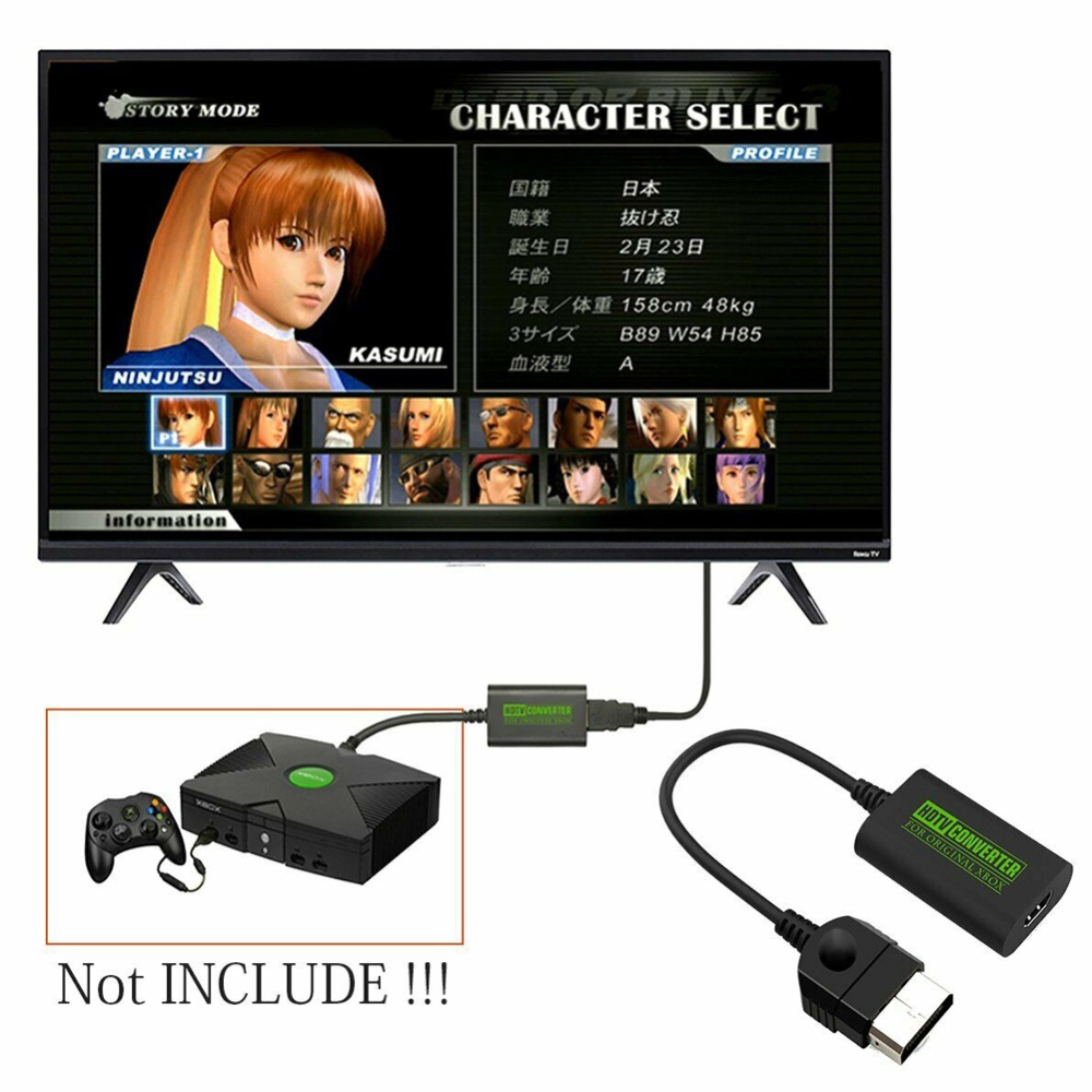 For Xbox Console To Hdmi-compatible Cable Adapter Connect Hdtv Black - Image 3