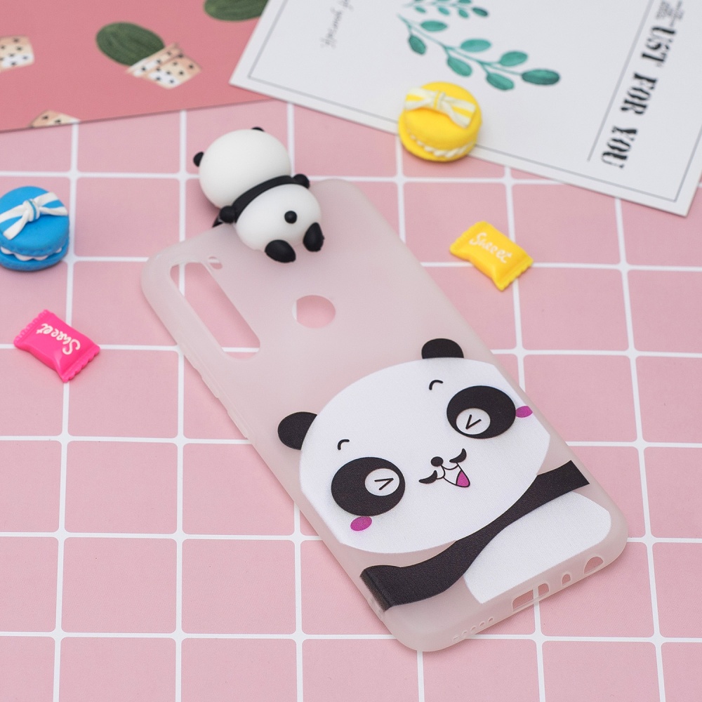 For Redmi 8/8A/5/Note 8T Mobile Phone Case Cute Cellphone Shell Soft TPU Cover with Cartoon Pig Duck Bear Kitten Lovely Pattern White - Image 2