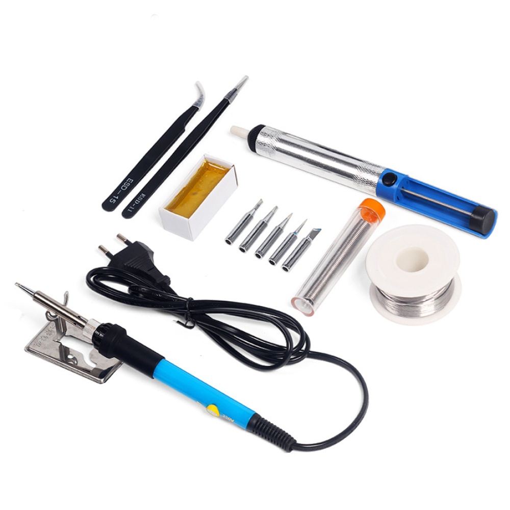 Electrical Soldering Iron Adjustable Temperature Torch Welding Rework Tool Kit for Repair EU 220V 60W European regulations - Image 3