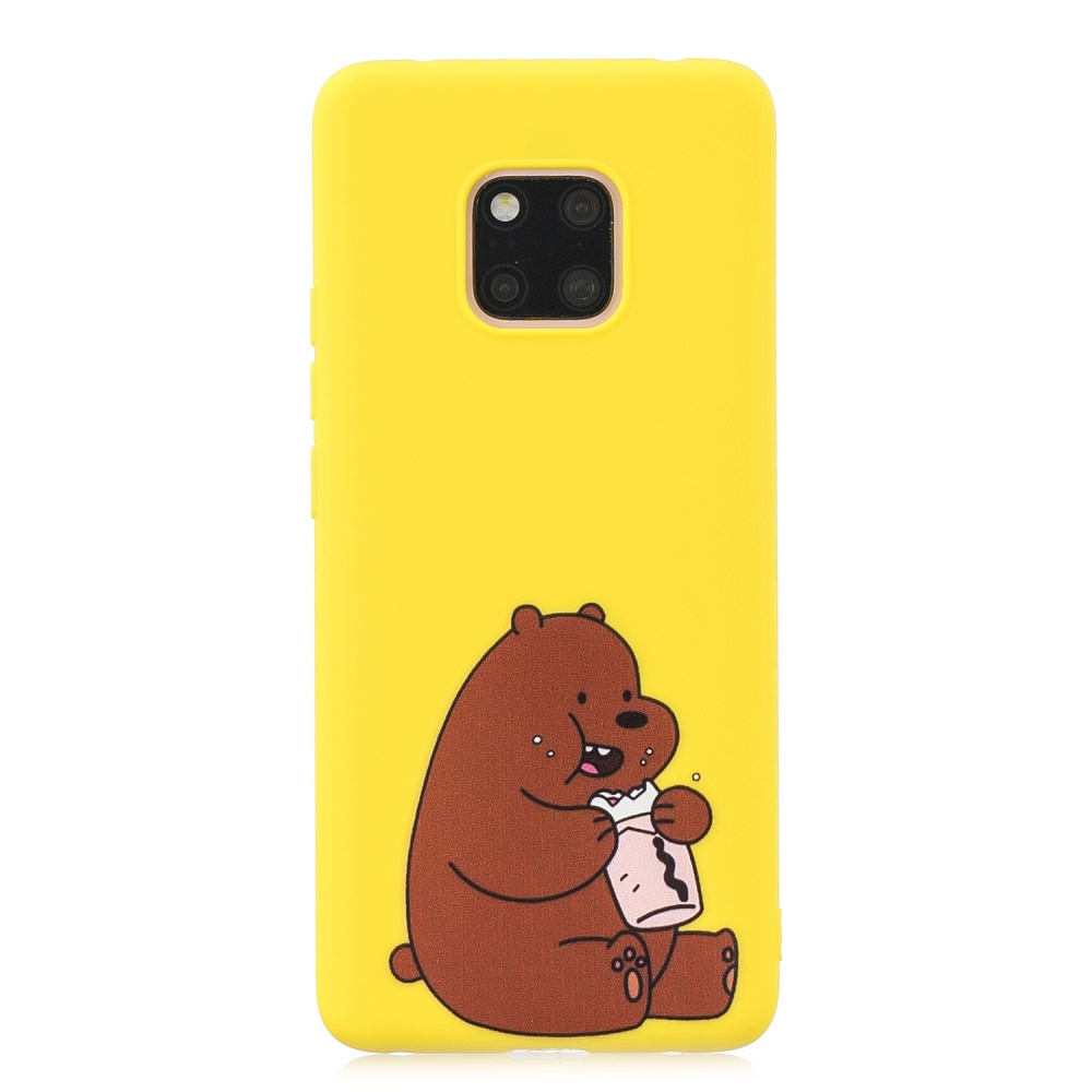 For HUAWEI MATE 20 pro Pure Color Phone Cover Cute Cartoon Case Lightweight Soft TPU with Matching Pattern Adjustable Bracket 8 - Image 2