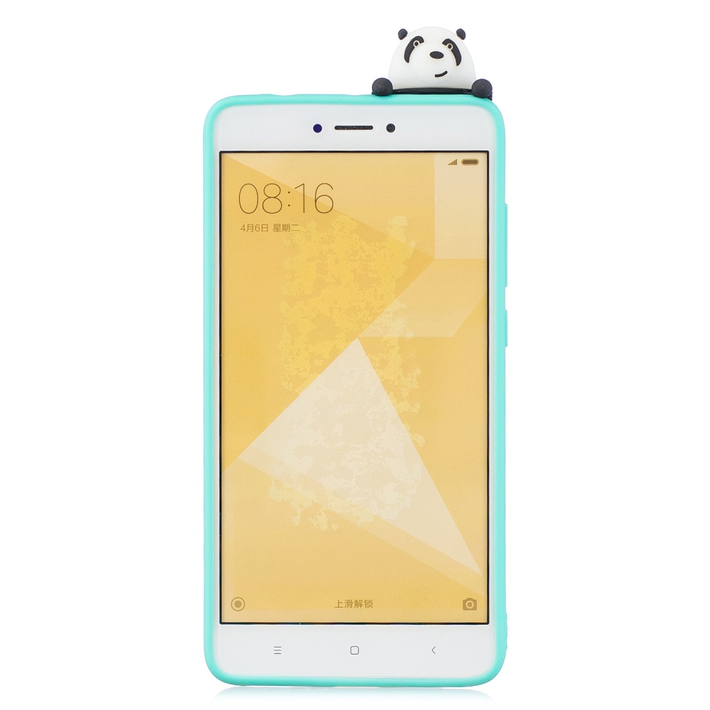 For XIAOMI Redmi NOTE 4X/NOTE 4 3D Cute Coloured Painted Animal TPU Anti-scratch Non-slip Protective Cover Back Case Light blue - Image 2