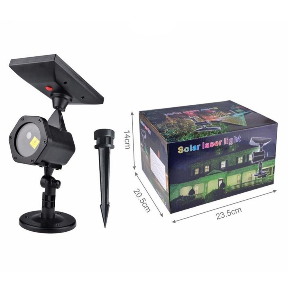 Christmas Laser Projector Sky Star Stage Spotlight IP65 Outdoor Solar Panel Landscape Garden Lawn Light As shown