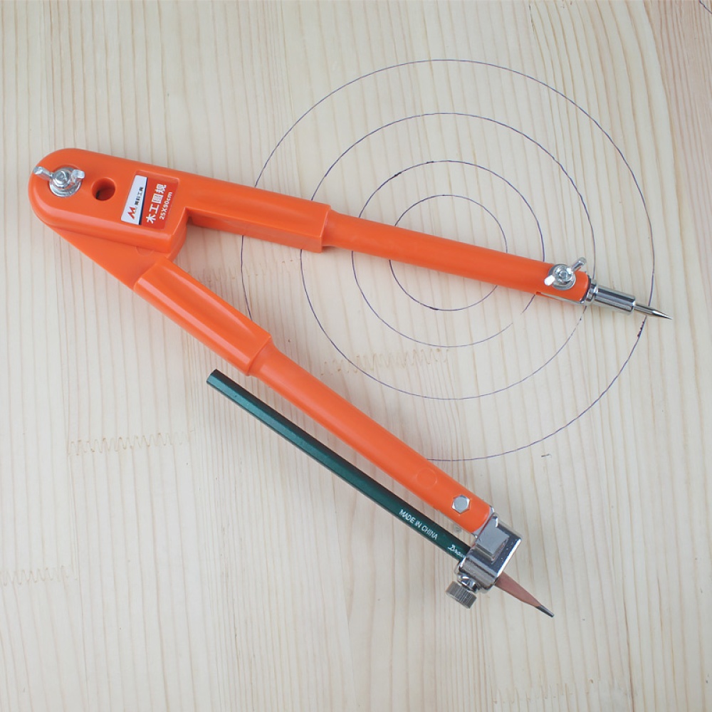 Carpenter Precision Pencil Compasses Large Diameter Adjustable Dividers Marking and Scribing Compass for Woodworking rule - Image 2