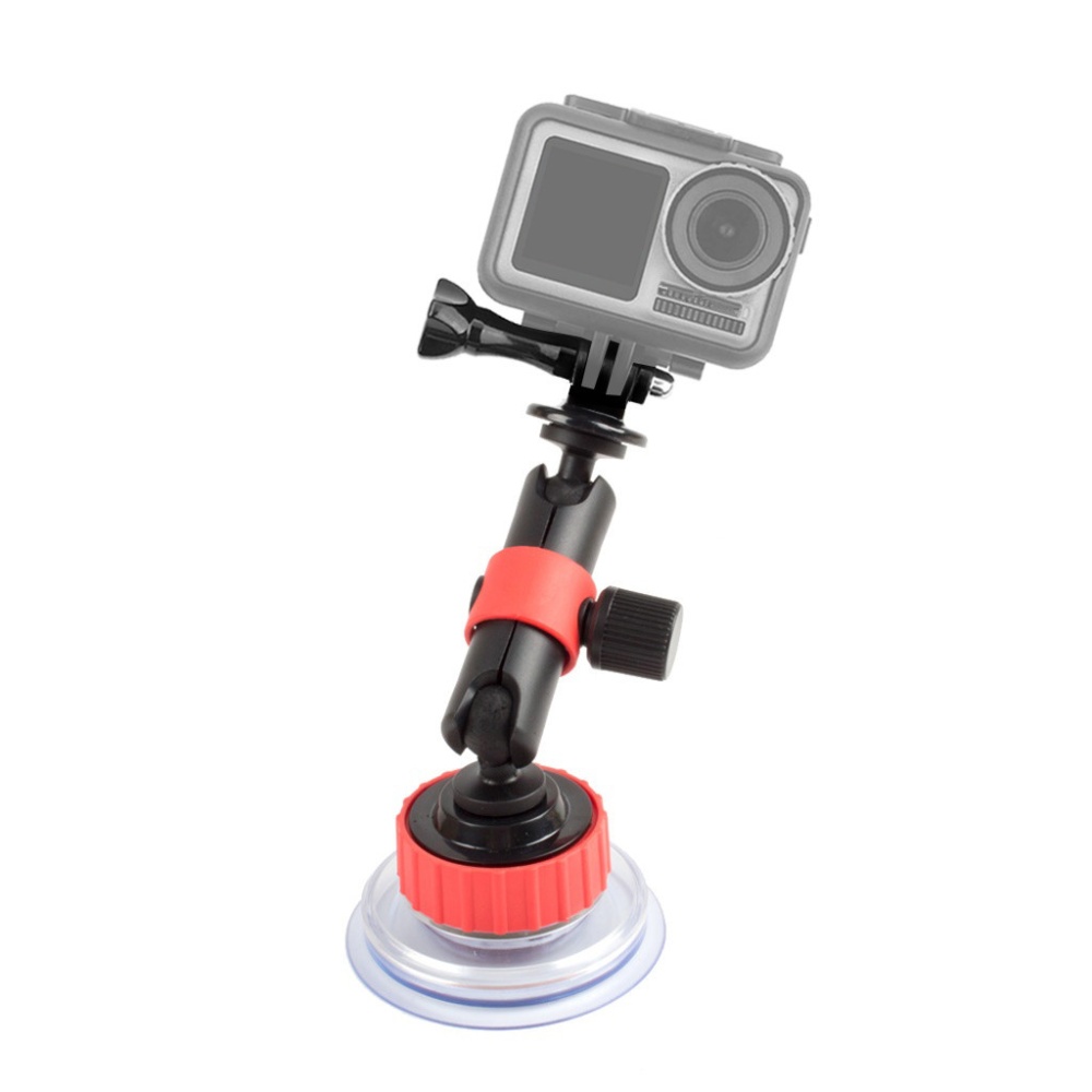 Camera Holder Bracket Gopro Sports Suction Cup Mobile Phone Stand Automobile Red Black - Image 2