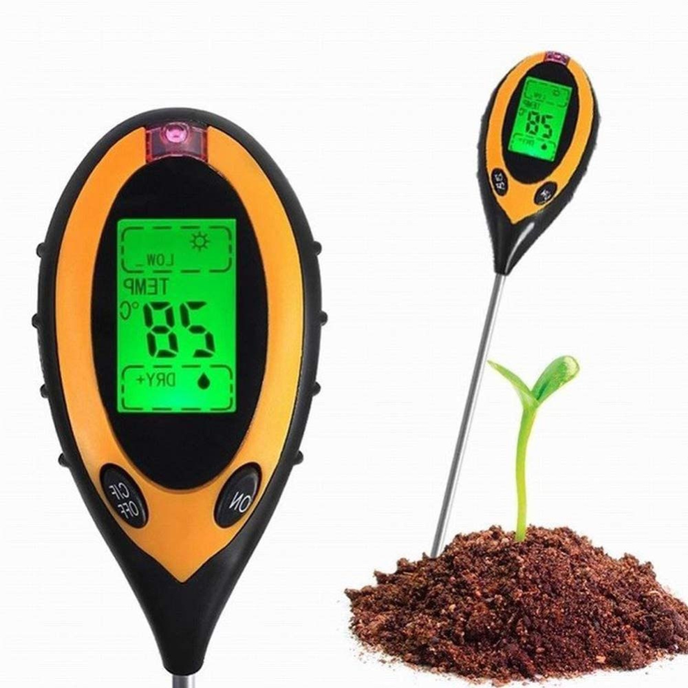 Four In One Electronic PH Soil Tester Light Meter Temperature Humidity 1pc - Image 3