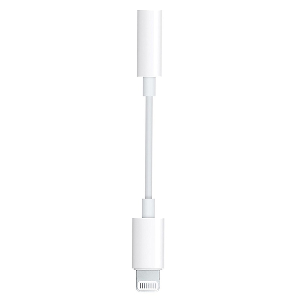 Lightning Adapter to 3.5mm Headphone for iPhone 6/6s/7/7 Plus/8/X White - Image 2