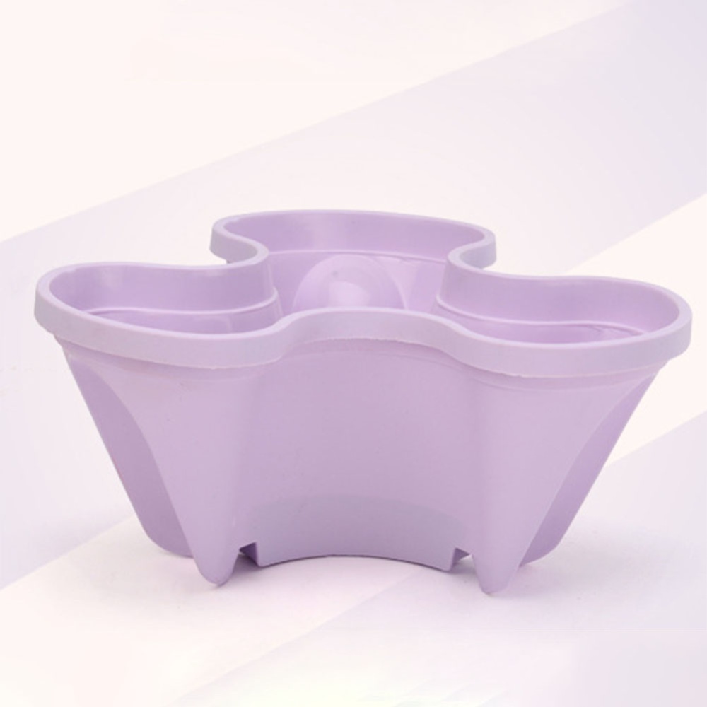Stack-up Type Stereoscopic Flowerpot Strawberry Plant Pot for Flower Vegetables Decoration purple