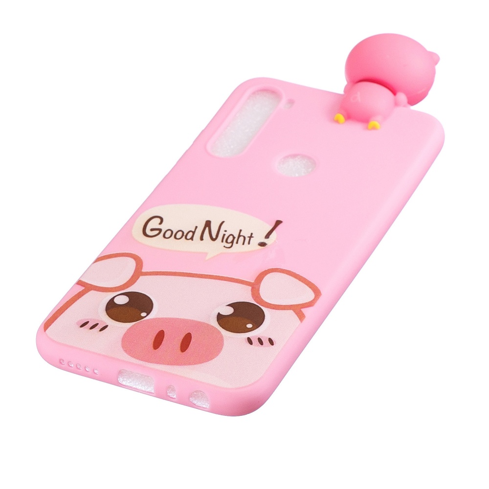 For Redmi 8/8A/5/Note 8T Mobile Phone Case Cute Cellphone Shell Soft TPU Cover with Cartoon Pig Duck Bear Kitten Lovely Pattern Rose - Image 2