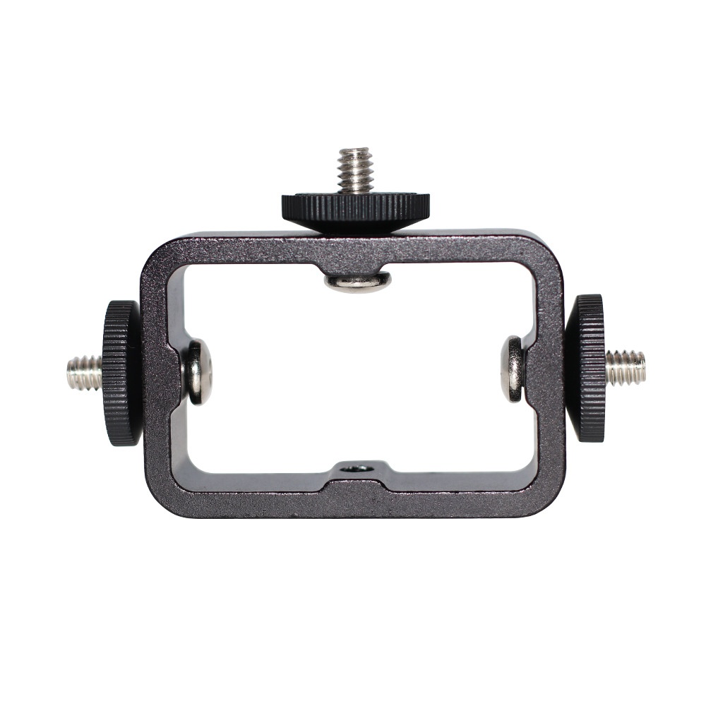 Camera Holder Bracket Three-position Clip Mobile Phone Multi-position Rack Black - Image 2