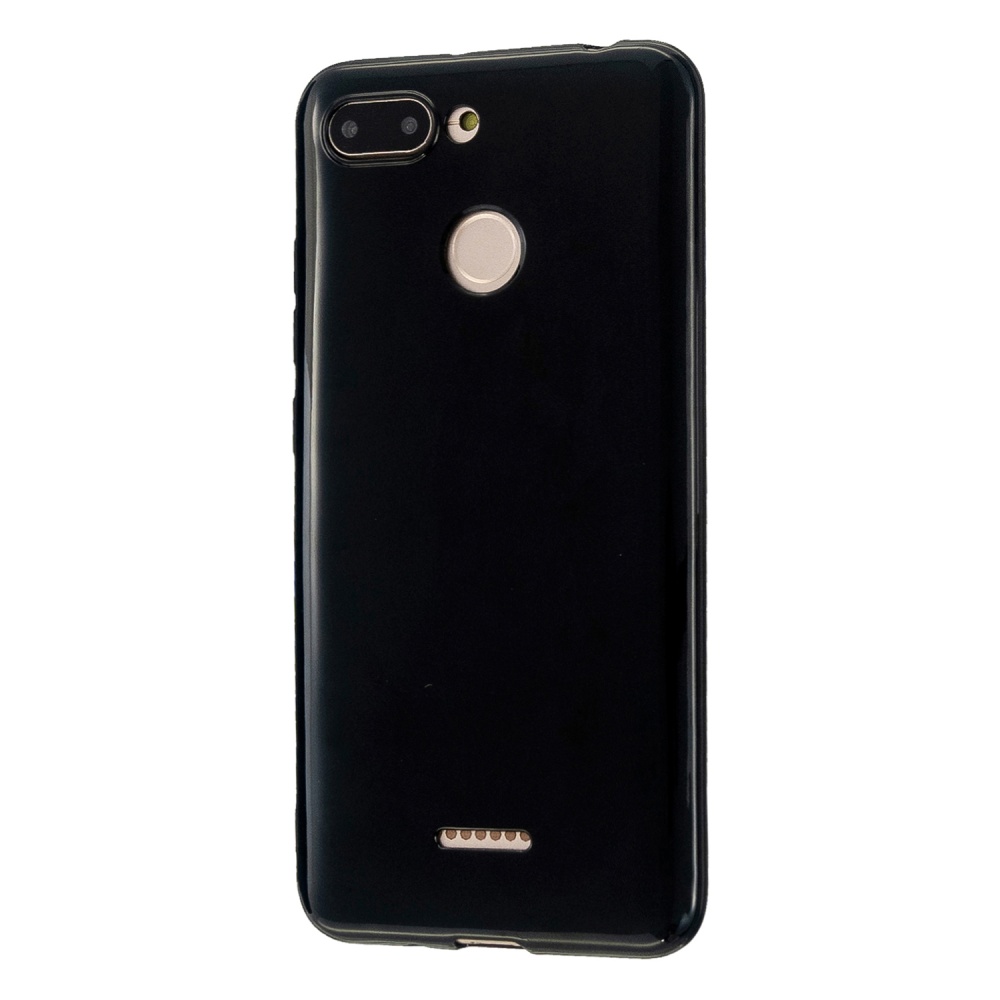 For Redmi 6/6A/6 Pro Cellphone Case Simple Profile Soft TPU Ultra Light Anti-Scratch Phone Cover Bright black - Image 2