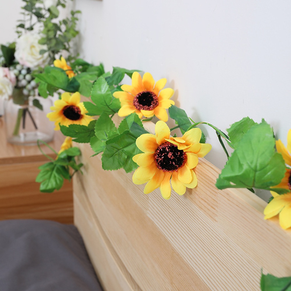 Artificial Sunflower Led String Light for Home Wedding Party Bedroom Decor - Image 2