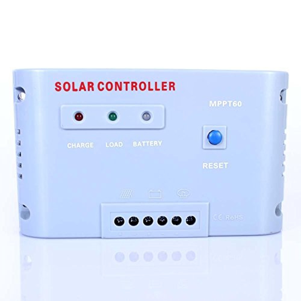 MPPT Solar Regulator Charge Controller 60A 12V 24V Autoswitch Panel 1500W For Battery Charging