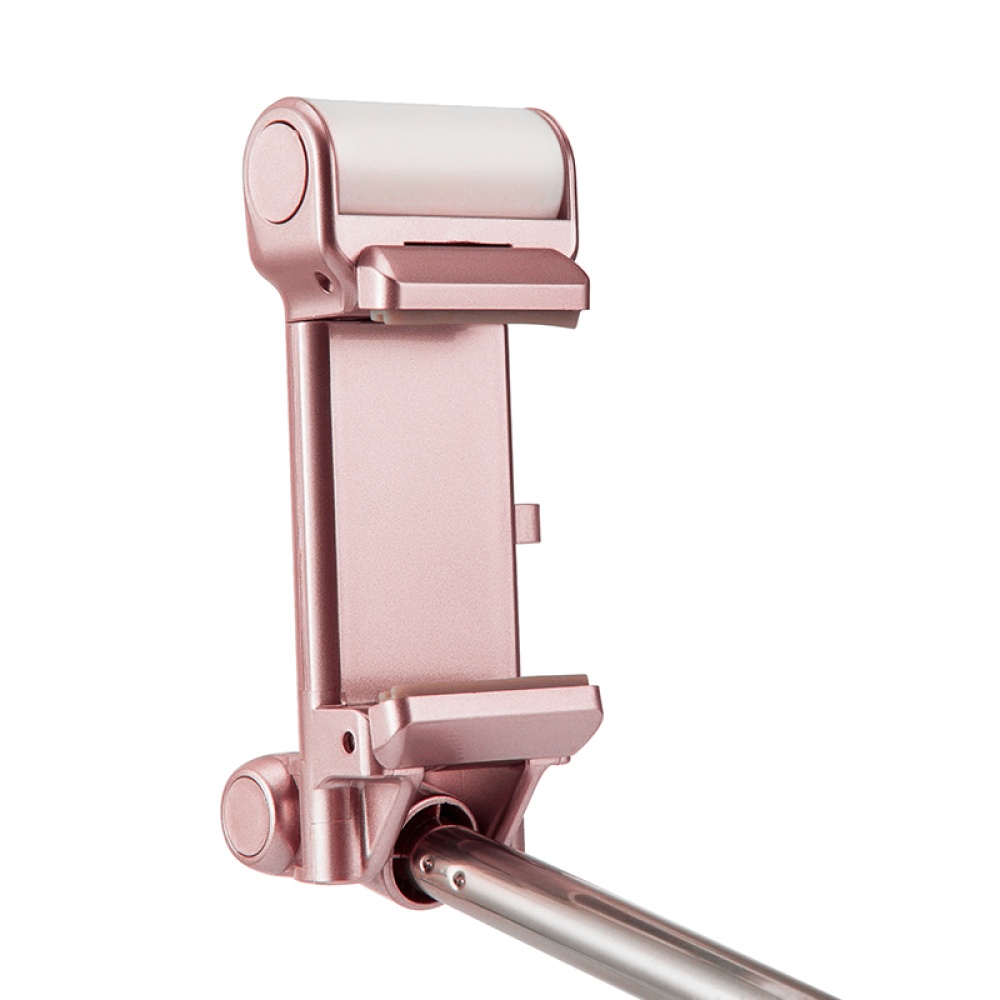 Selfie Stick For Android + iOS - 270 Degree Angle Rotation, 1500mAh Battery, LED Flash (Rose Gold) - Image 2