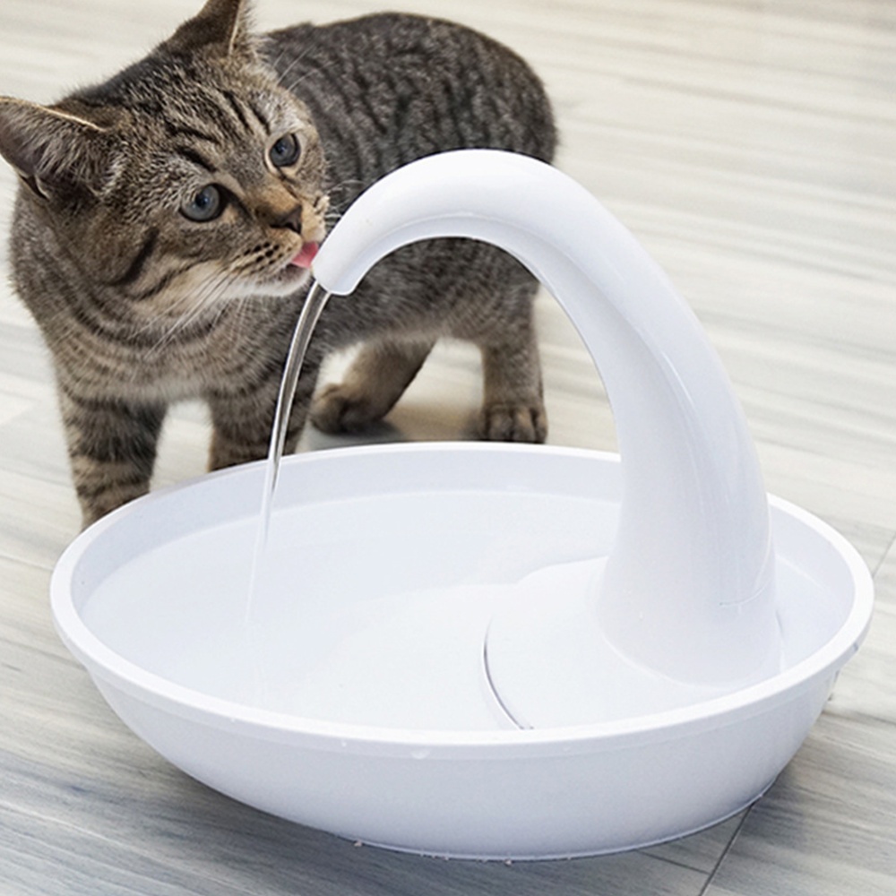 White Swan Shape Automatic Water Cycling USB Charging Drinking Fountain for Pet water dispenser