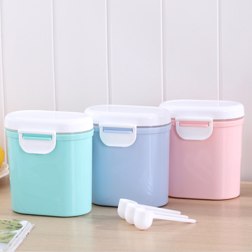 Large Capacity Baby Milk Powder Can Airtight Storage Box Barrel L-pink - Image 3