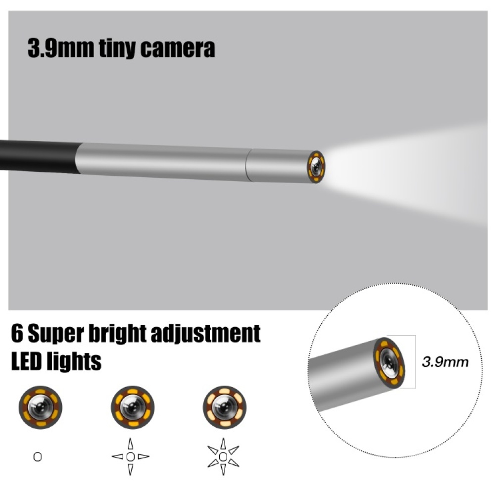 4.3inch Screen Waterproof Endoscope 3.9mm HD Handheld Industrial Borescope 5 meters - Image 3