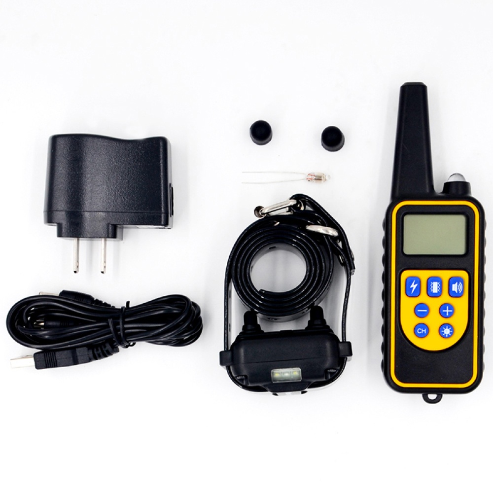 Pet Dog Electric Shock Training Collar 1000m IP7 Depth Waterproof Remote Control Device Anti Barking - Image 2