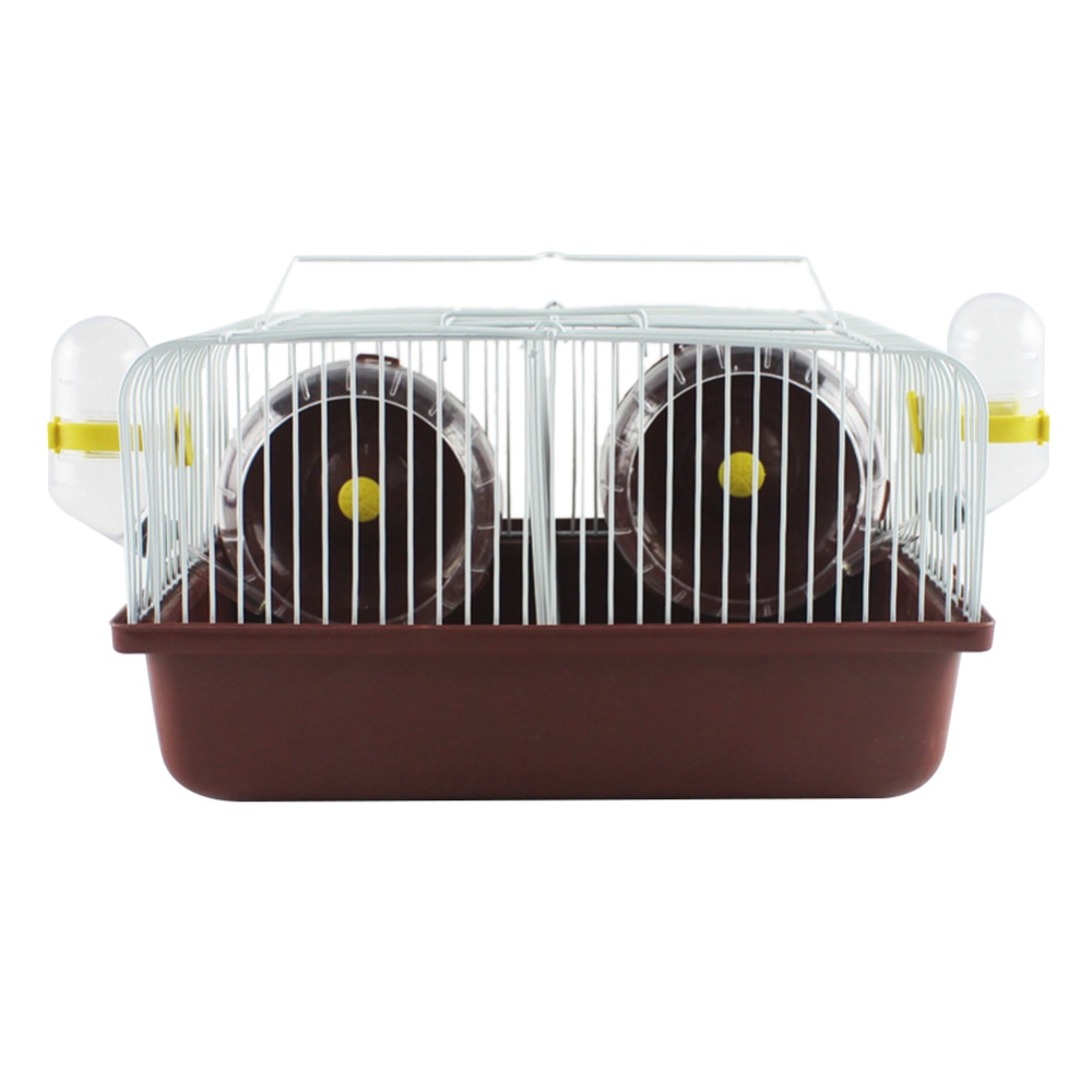 27*20*15CM Eco-friendly Hamster Cage Date Box for Small Guinea Pigs Brown_27*20*15CM