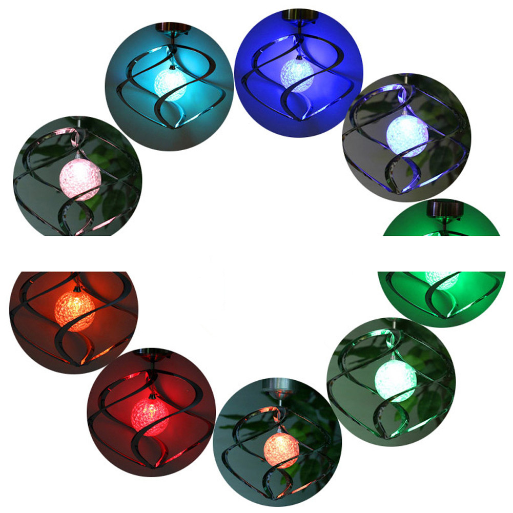 Wind Spinner LED Lamp Outdoor Hanging Chime Light - Image 3