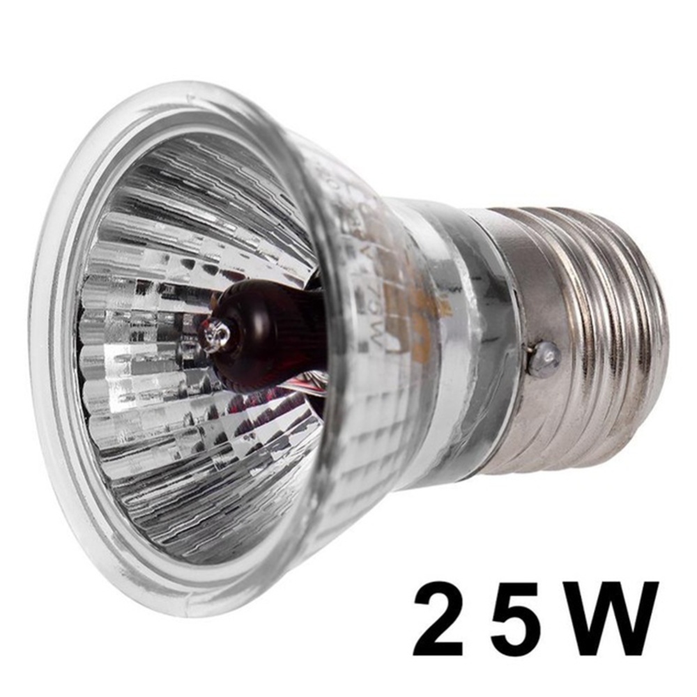 Heat Sunlight Lamp UVA+UVB for Amphibian Reptiles Birds Snakes Silver_25w