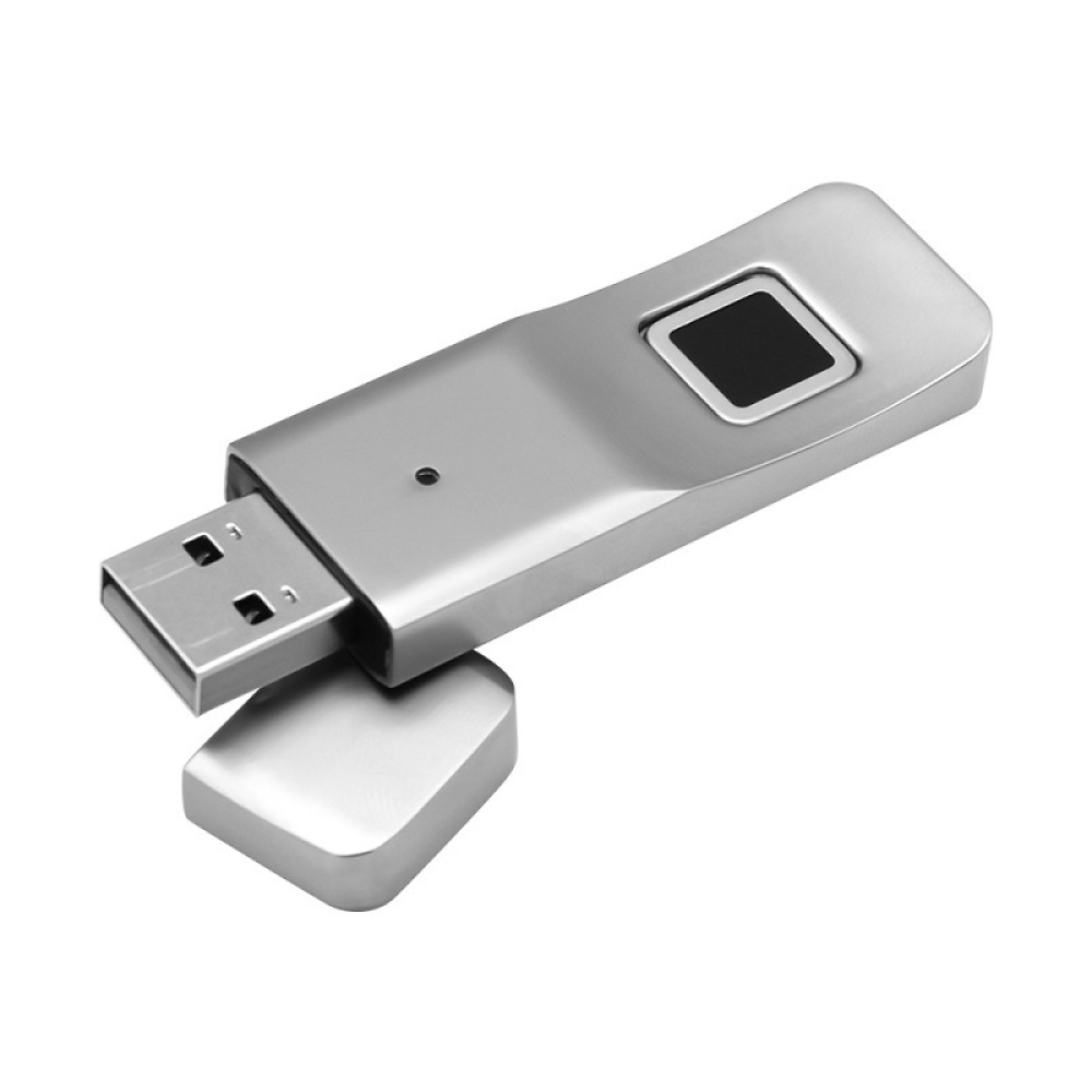 Metal Fingerprint U Disk Business Security Privacy Storage 32G USB3.0 Silver - Image 3