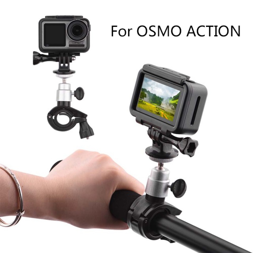 Bicycle Mount Clamp Holder Bike Bracket Stand Stabilizer for DJI OSMO ACTION As shown - Image 2