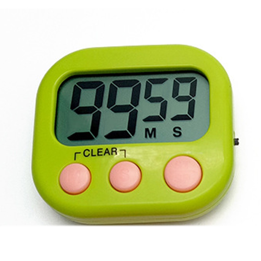 Large LCD Digital Magnetic Kitchen Countdown Timer Alarm with Stand Cooking Clock Pink - Image 3