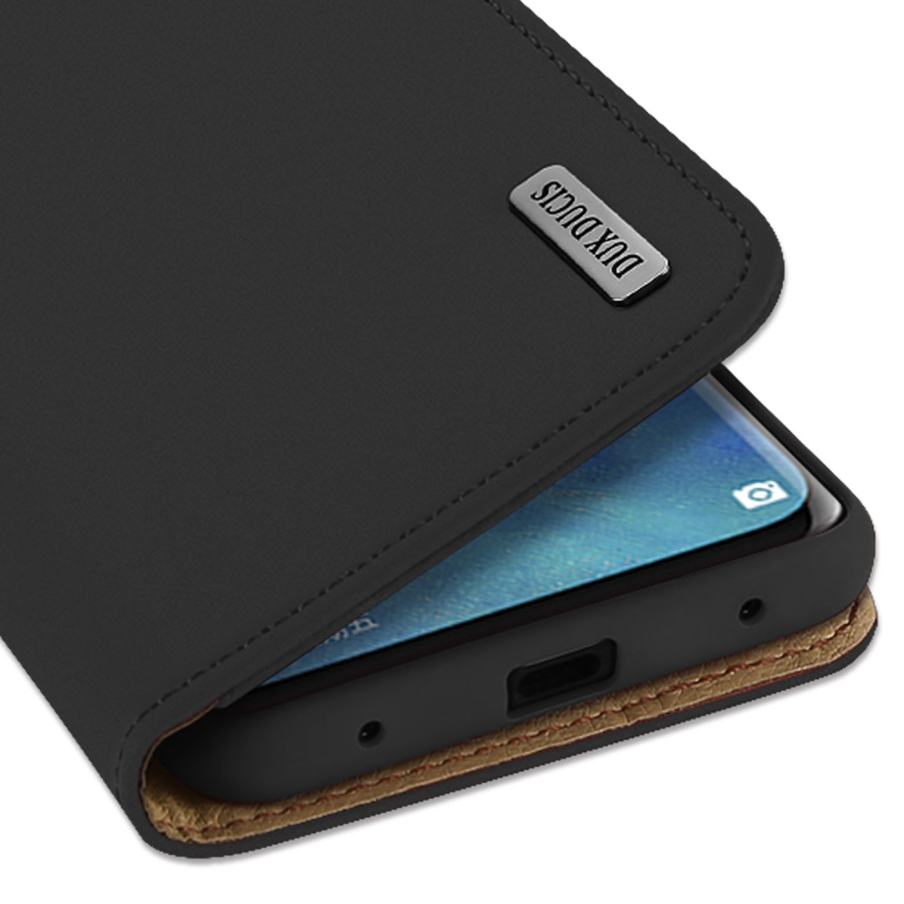 DUX DUCIS For Huawei MATE 20 pro Luxury Genuine Leather Magnetic Flip Cover Full Protective Case with Bracket Card Slot black_Huawei - Image 2