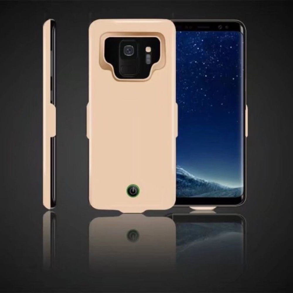 Portable High Capacity External Charging Case 7000mAh Extended Battery Protective for Samsung Galaxy S9/S9Plus Golden - Image 2