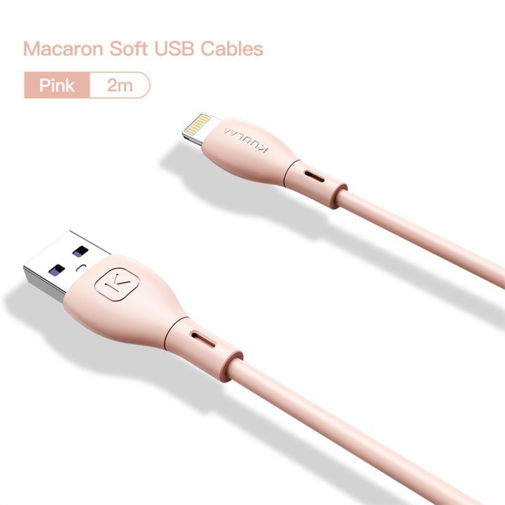 1m/2m Tpe Soft Rubber Data Cable Copper Core Good Toughness For Type-c Device Interface Light purple 2M - Image 2