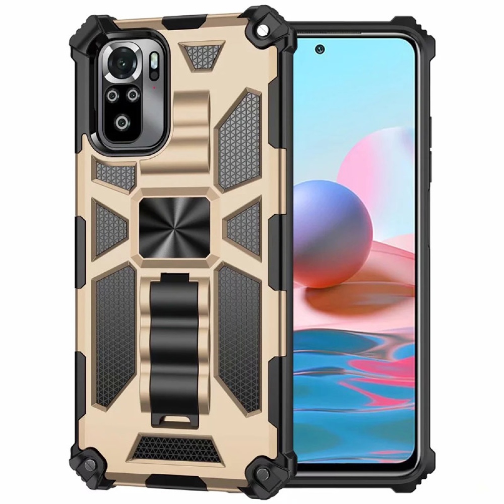 Shockproof Anti Fall Armor Phone Case , with Metal Magnetic Bracket, Compatible For Redmi Note 9 Pro/9s/redmi 9/redmi 8 Pro/redmi 8/redmi 9a - Image 2