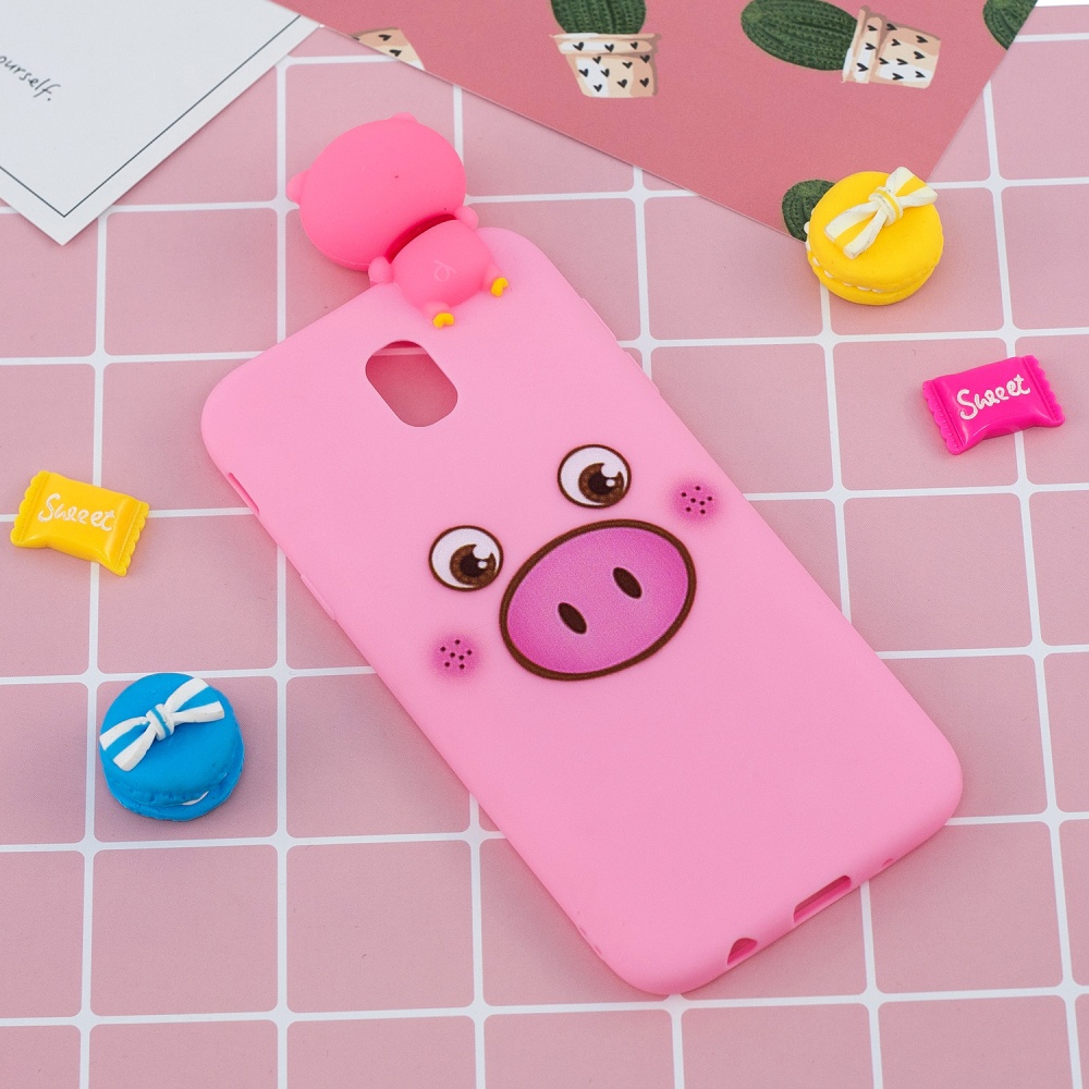 For Redmi 8A 3D Cartoon Painting Back Cover Soft TPU Mobile Phone Case Shell Little pink pig - Image 2