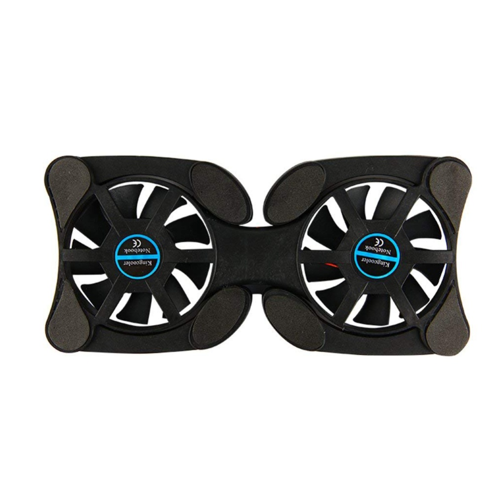 Foldable USB Laptop Cooling Pads with Double Fans Mini Octopus Notebook Cooler Pad for 7-15 Inch black - Image 2