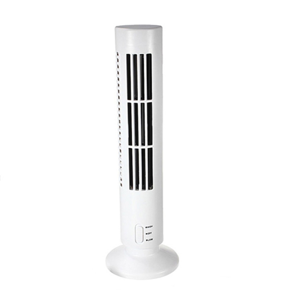 Portable Mini USB Tower Fan for Laptop Bladeless Home Office Tabletop Cooling white_330*110mm