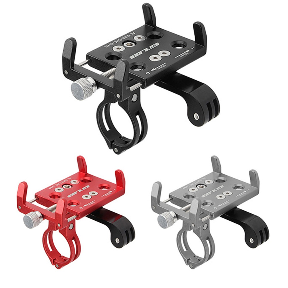 Mountain Bikes Phone Holder Width 60-100mm Aluminum Alloy Mobile Bracket Installed Motion Camera Titanium_22.2-31.8 round handlebar applicab - Image 2