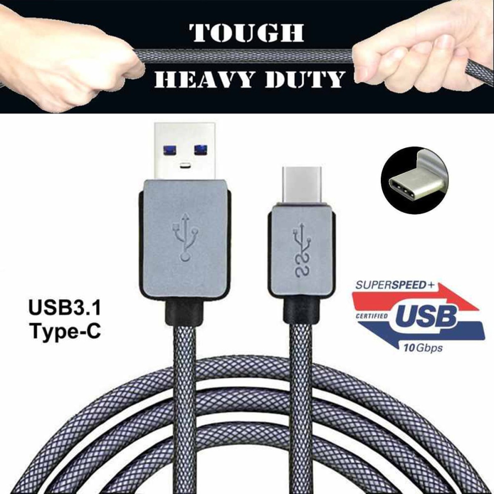 Strong Braided USB-C 3.1 Type-C Cable 3.0A Fast Charging and Data Sync Charger For New Macbook, LG G5, Huawei P9, Meizu Pro6 - Image 2