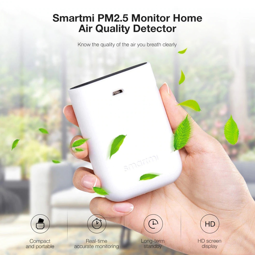 Xiaomi Smartmi PM2.5 Air Detector Mini Sensitive Quality Monitor LED Screen PM 2.5 for Home Office Portable - Image 2