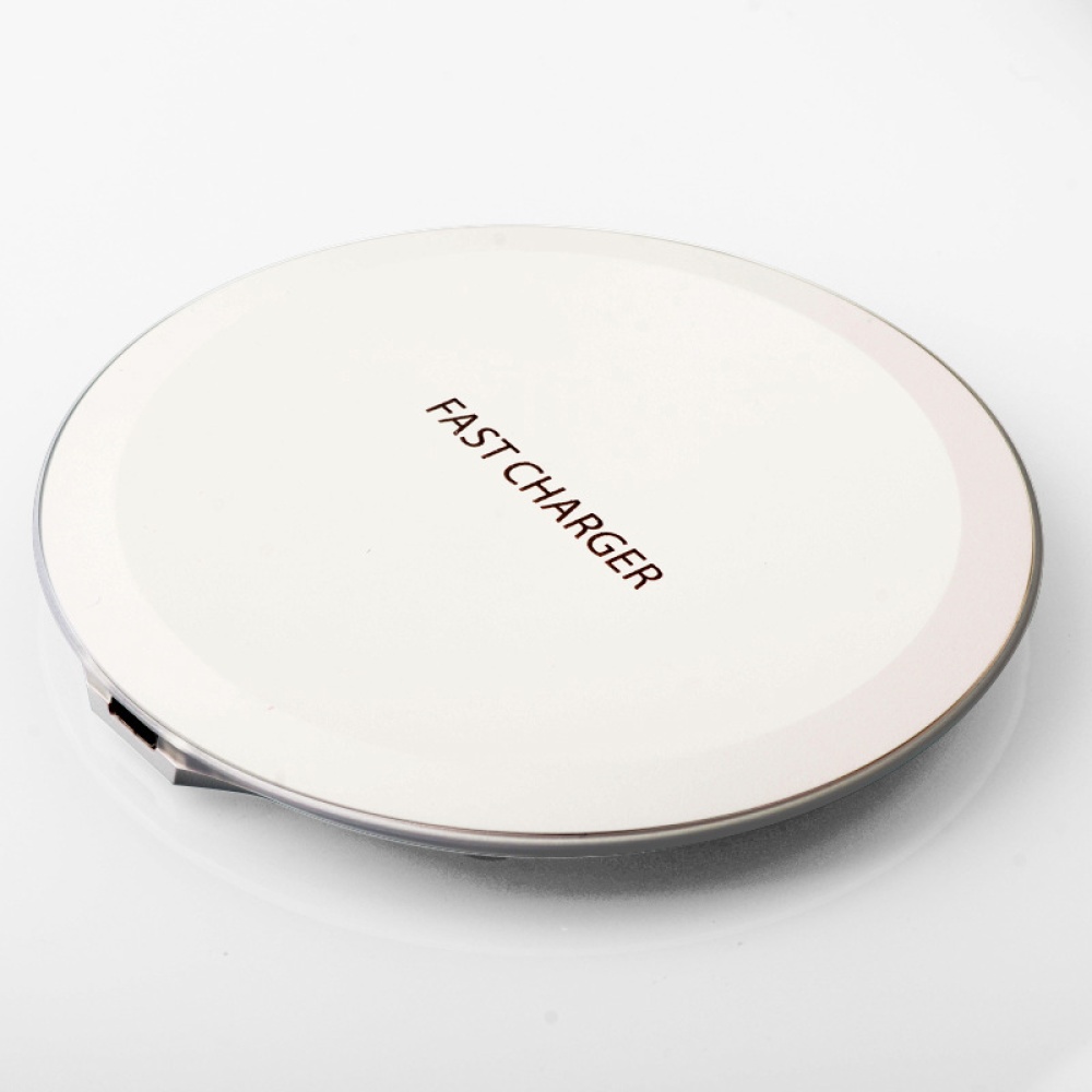 Ultra Thin Desktop QI Wireless Charger Mini Charging Pad for iPhone XS MAX XR X 8 Plus Samsung Note 9 S9 S8 Xiaomi Woven design 10w - Image 2