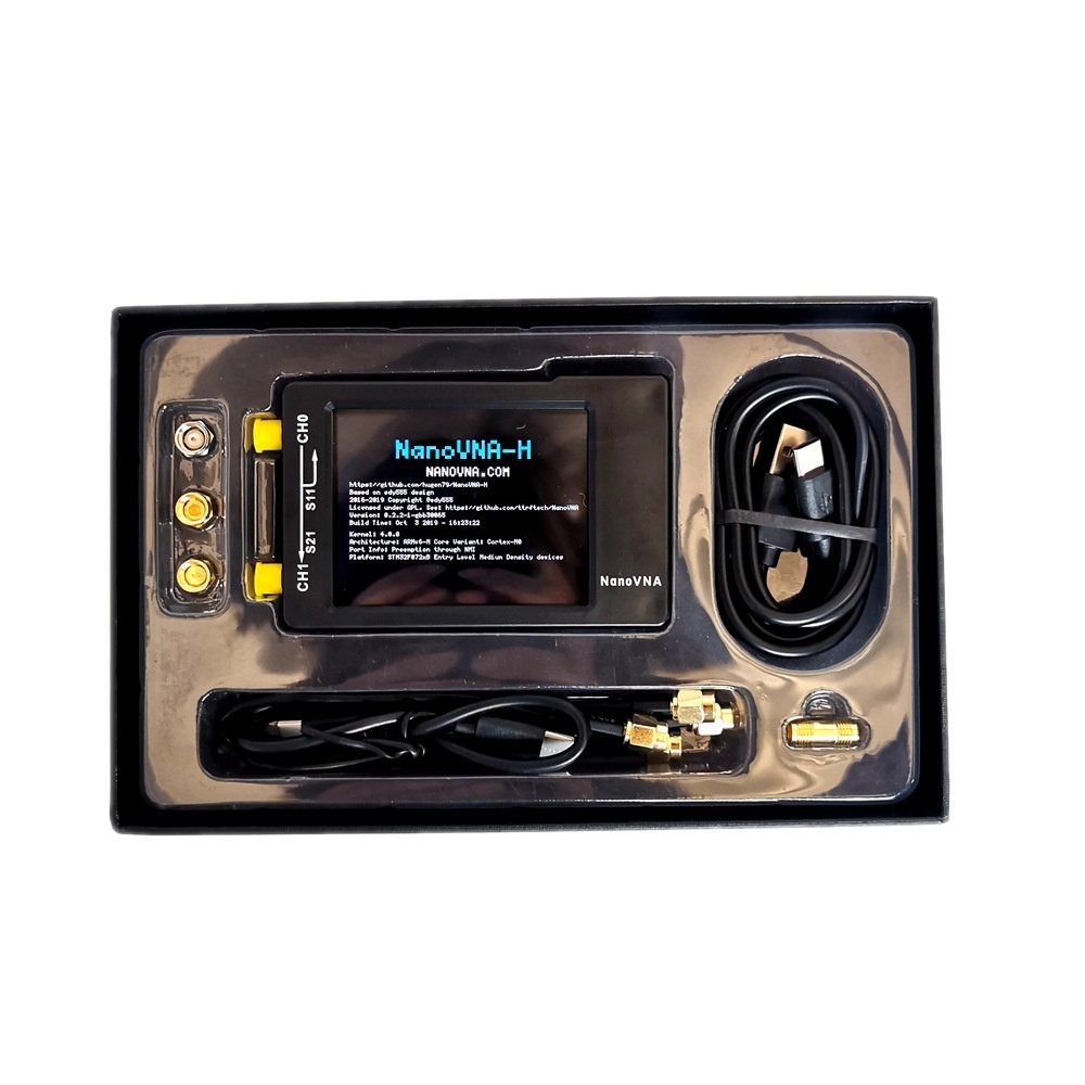 NanoVNA-H 50KHz~1.5GHz VNA 2.8inch LCDHF VHF UHF UV Vector Network Analyzer Antenna Fine packaging