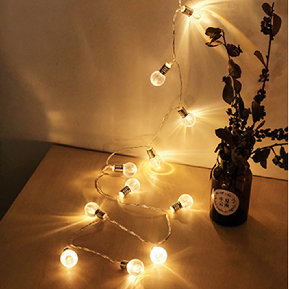 1.5m 10 LEDs String Light Fairy Battery Operated Garland Decoration Wedding Christmas Party Lights Warm White - Image 2