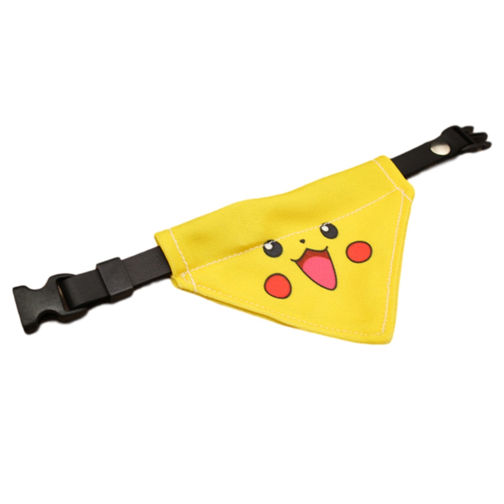 Pure Hand-made Pet Collar Cat and Dog Pikachu Triangle Scarf Necklace Bib triangle_L