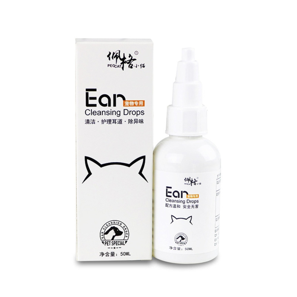 50ml Pet Ear Drops Eliminate Mites Reduce Inflammation Relieve Itching for Cat Dog L_50ml