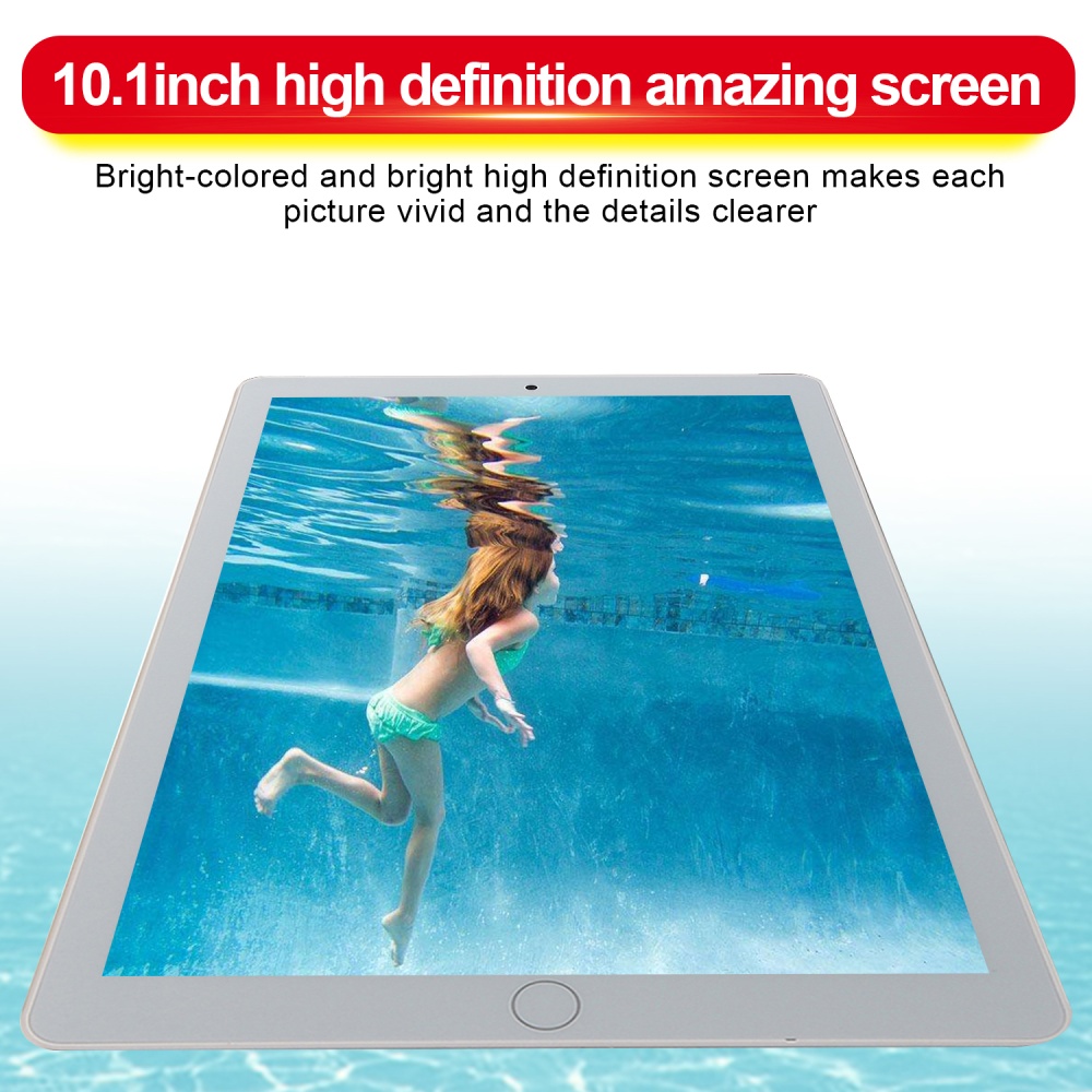 10.1-inch Hd Gaming Tablet Gps Wifi 3700mah 5v Dual Camera (1+16gb) Black_UK Plug - Image 2