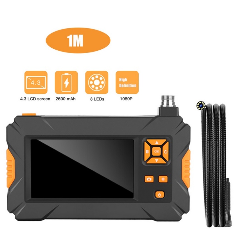 P30 Handheld Endoscope 4.3inch HD 1080P Display Screen IP67 Industrial Borescope 1 meter