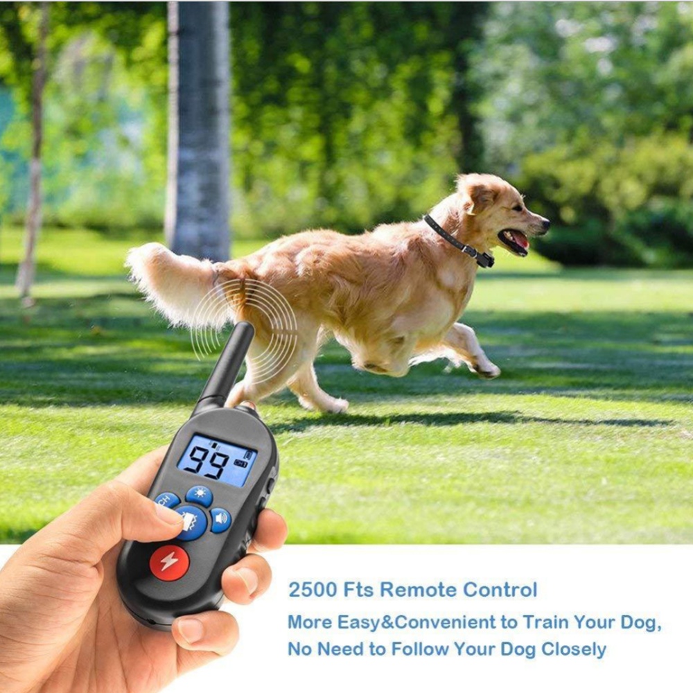 Dog Training Device Barking Stopper Electric Shock Vibration Warning Collar Anti EU plug - Image 2