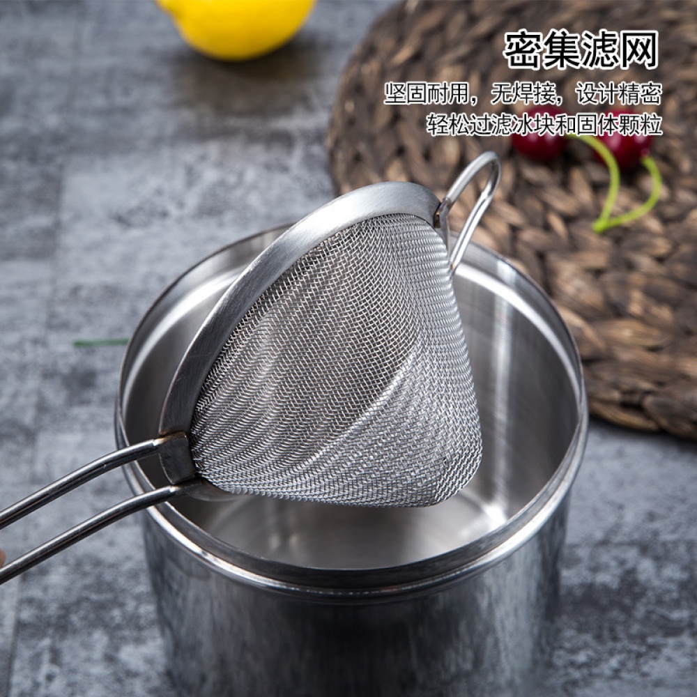 9cm Stainless Steel Fine Mesh Strainer for Removing Bits From Juice Julep Bar Tool stainless steel - Image 3