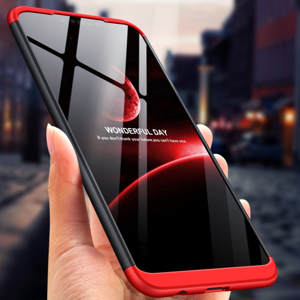 For HUAWEI NOVA 3I/P smart Plus 3 in 1 360 Degree Non-slip Shockproof Full Protective Case red - Image 2